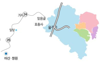 마산,창원 방면 약도