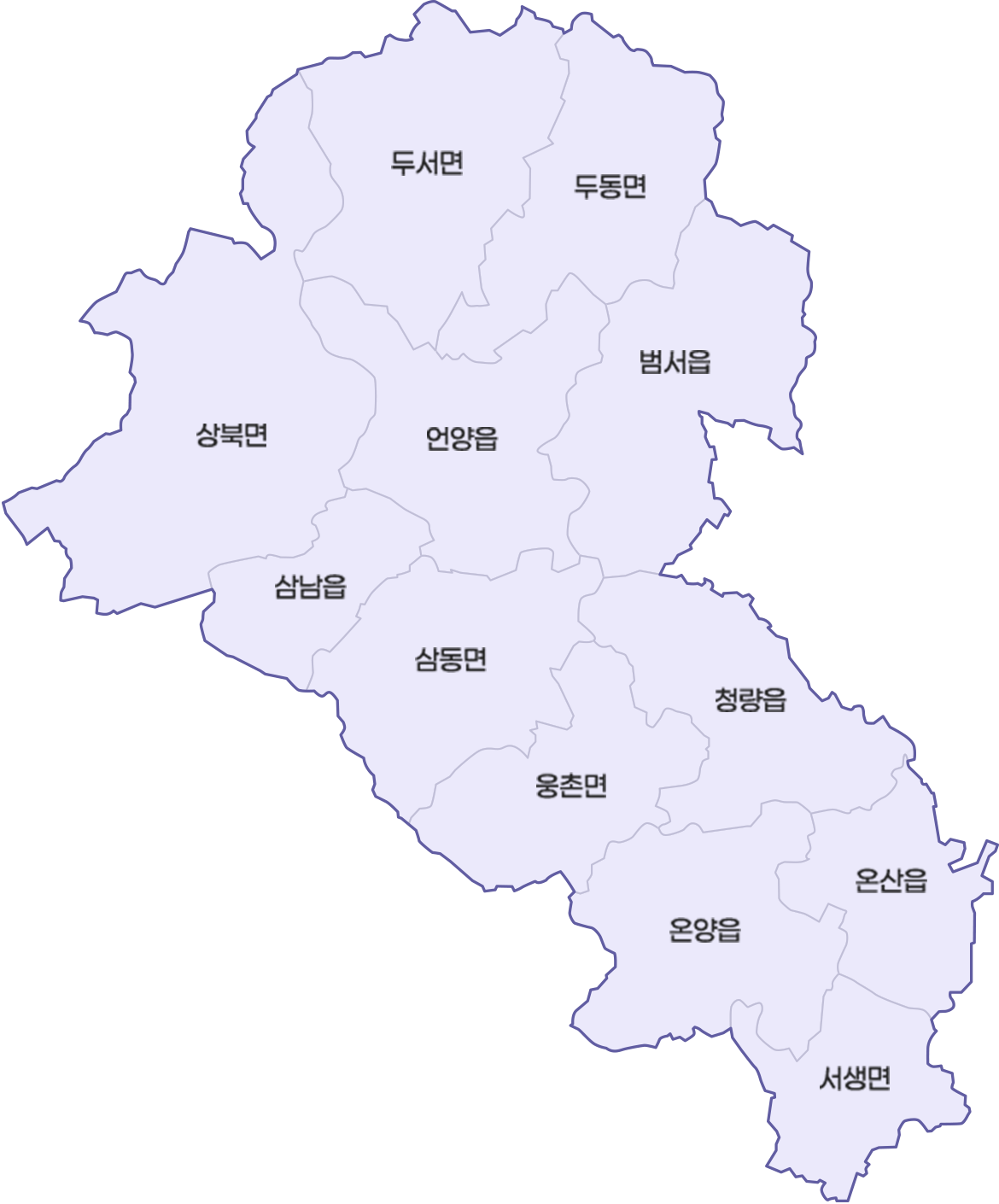 울주군 돌봄기관 지도